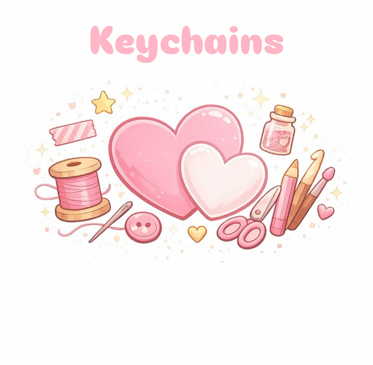 Custom Beaded Keychain