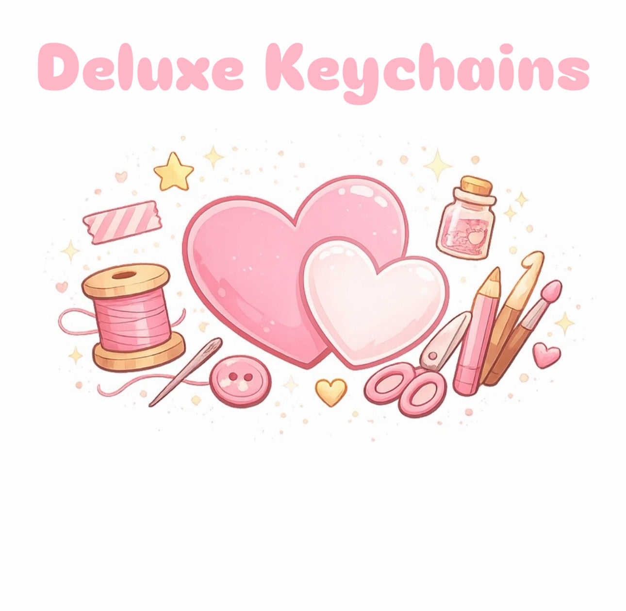 Custom Deluxe Beaded Keychain